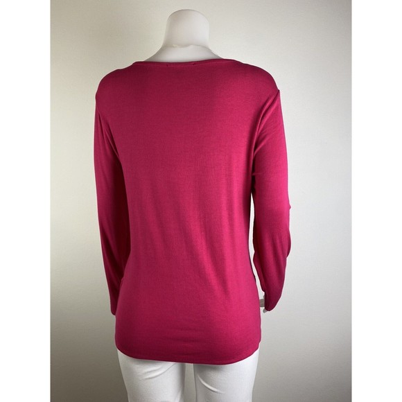 F. INC International Concepts Women Top Size L Pink Blouse Long Sleeves Shirt - Picture 6 of 10
